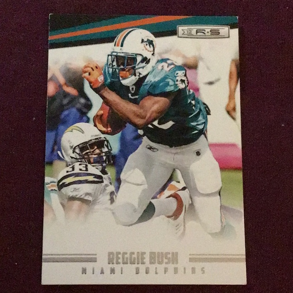 REGGIE BUSH, MIAMI DOLPHINS, 2012 panini football card